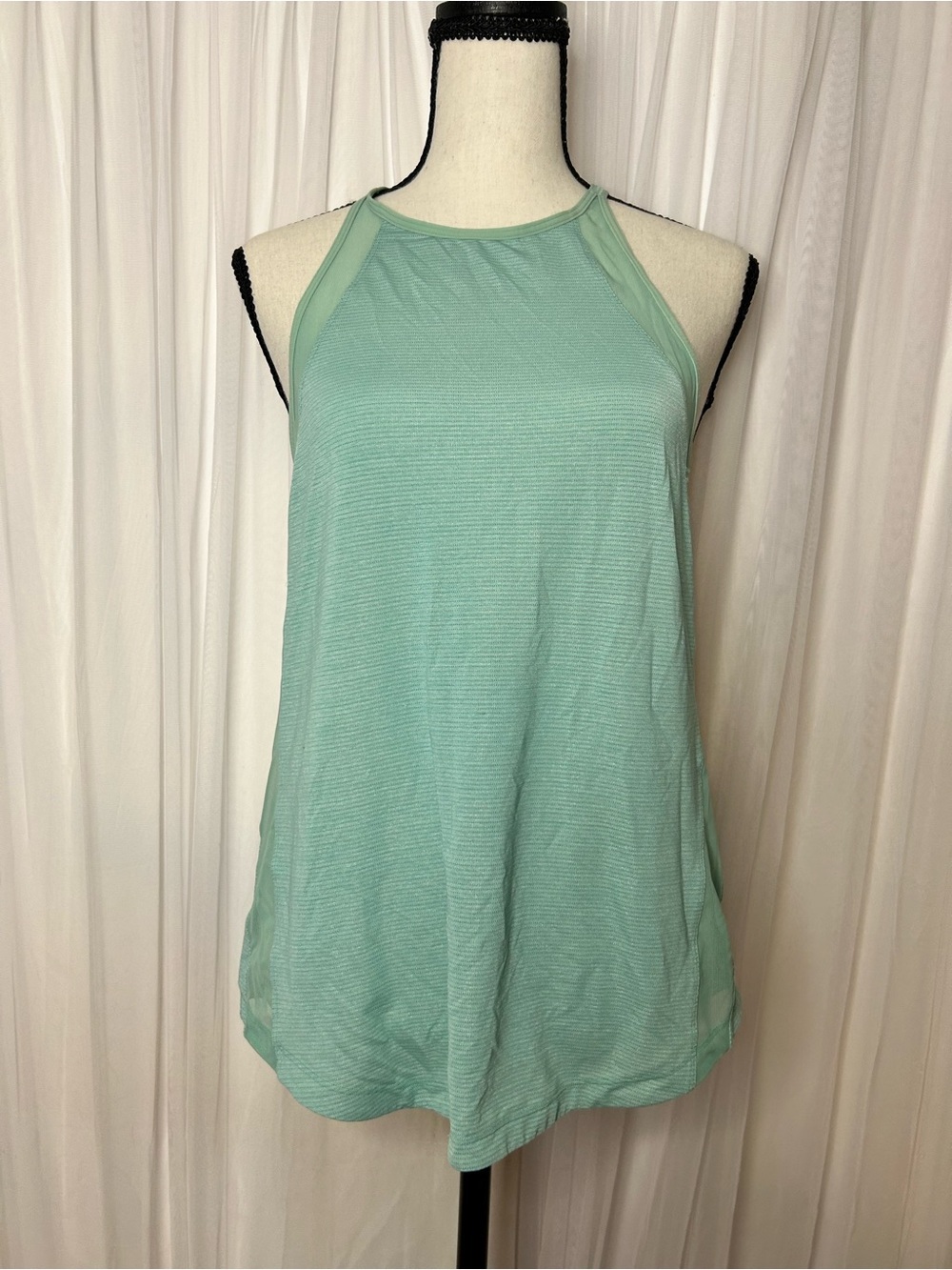lululemon athletica Mint Green High-Neck Performance Tank